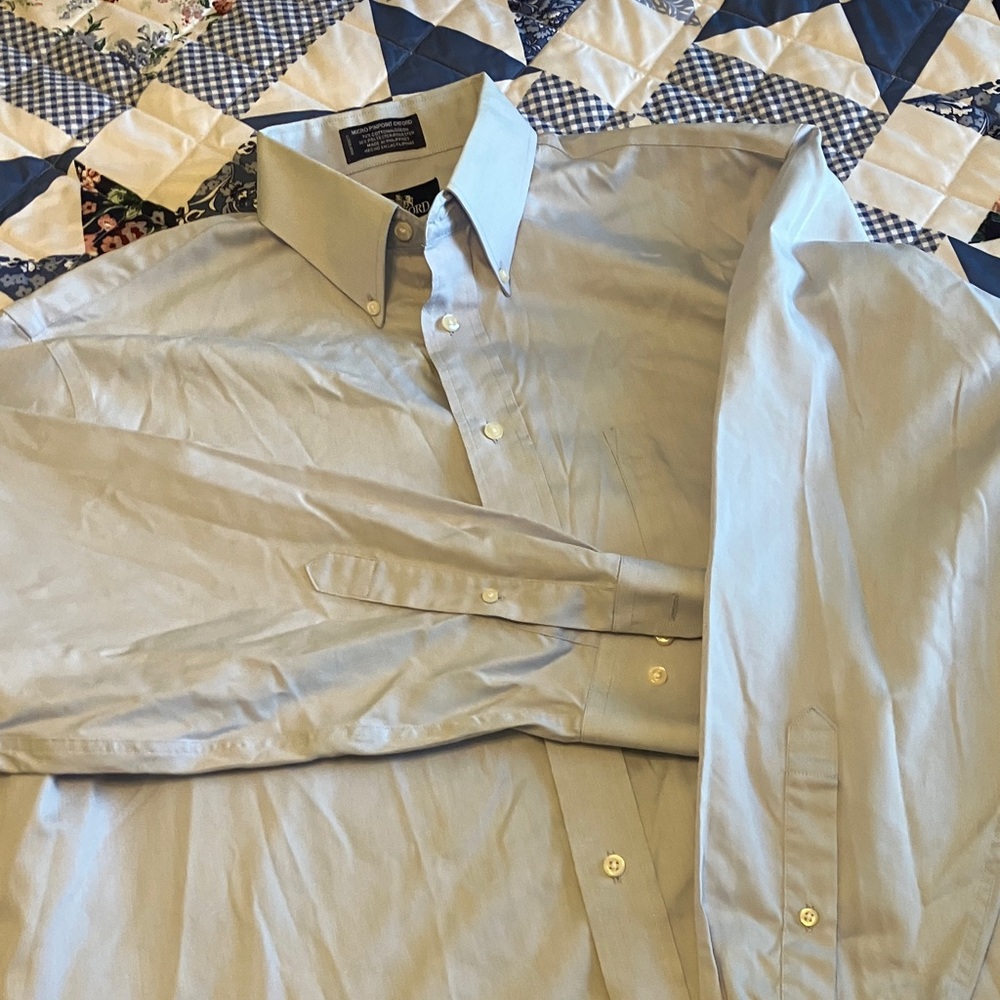 Stafford Men's Sky Blue Dress Shirt